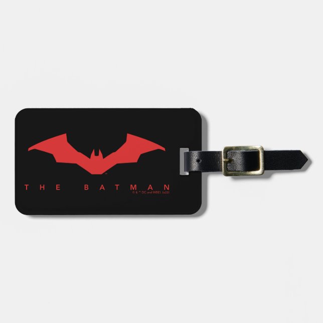 Das Batman-Bat-Logo Gepäckanhänger (Vorderseite horizontal)