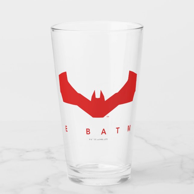 Das Batman-Bat-Logo Glas (Vorderseite)