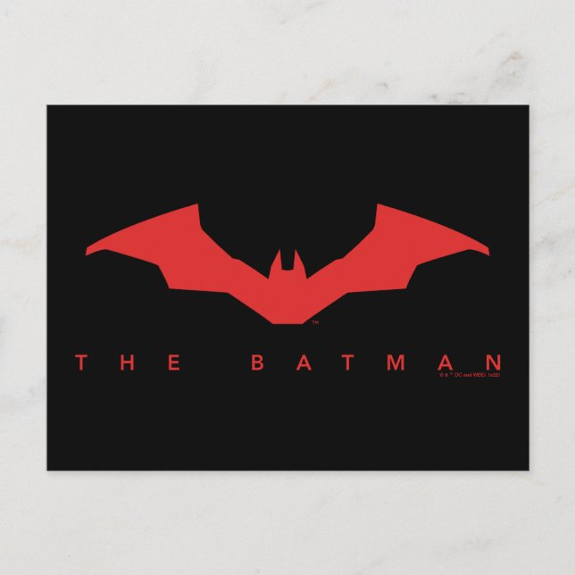 Das Batman-Bat-Logo Postkarte (Vorderseite)