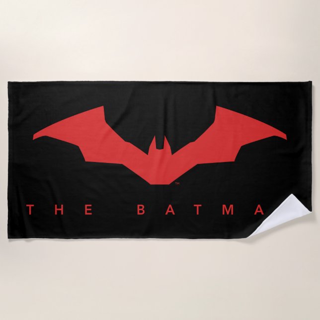 Das Batman-Bat-Logo Strandtuch (Vorderseite)