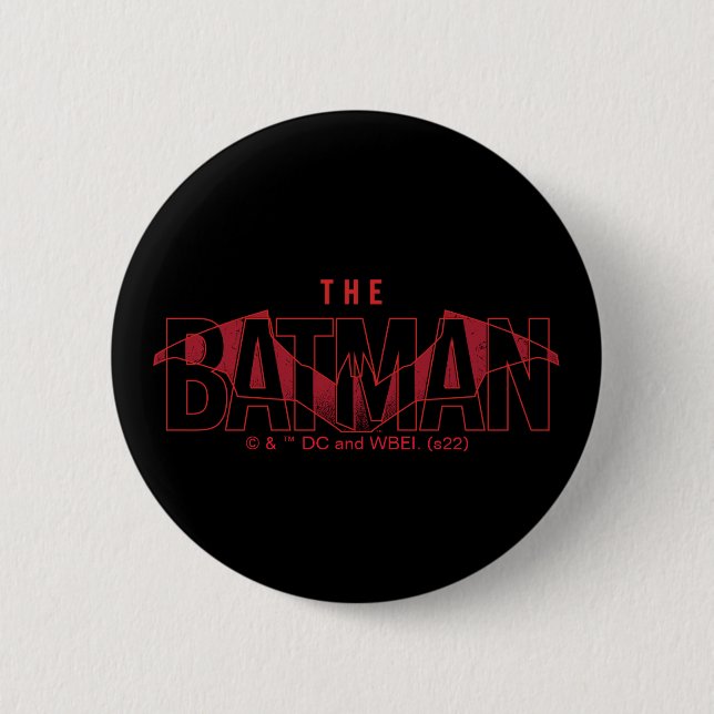 Das Batman Bat Overlaid-Logo Button (Vorderseite)
