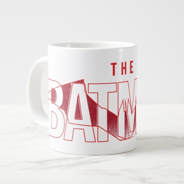 Das Batman Bat Overlaid-Logo Jumbo-Tasse (Vorderseite Links)