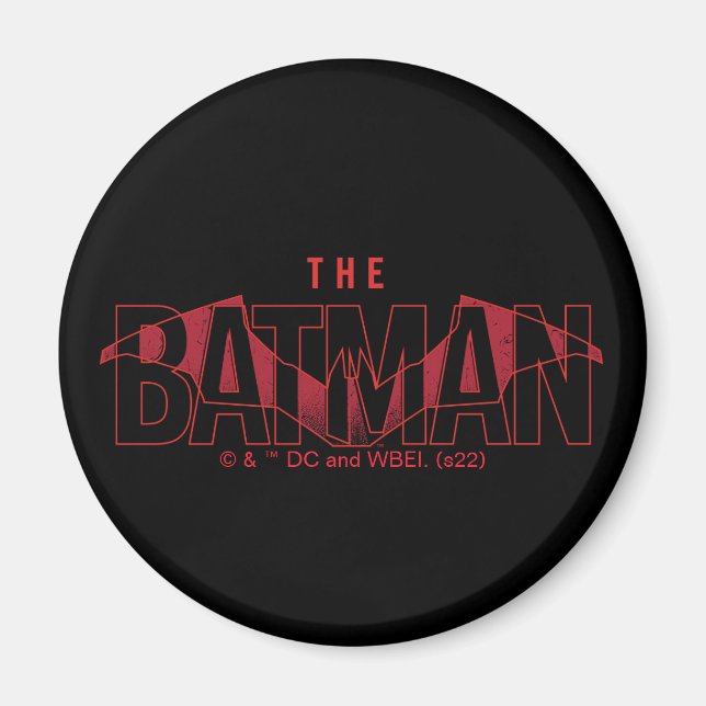 Das Batman Bat Overlaid-Logo Magnet (Vorne)