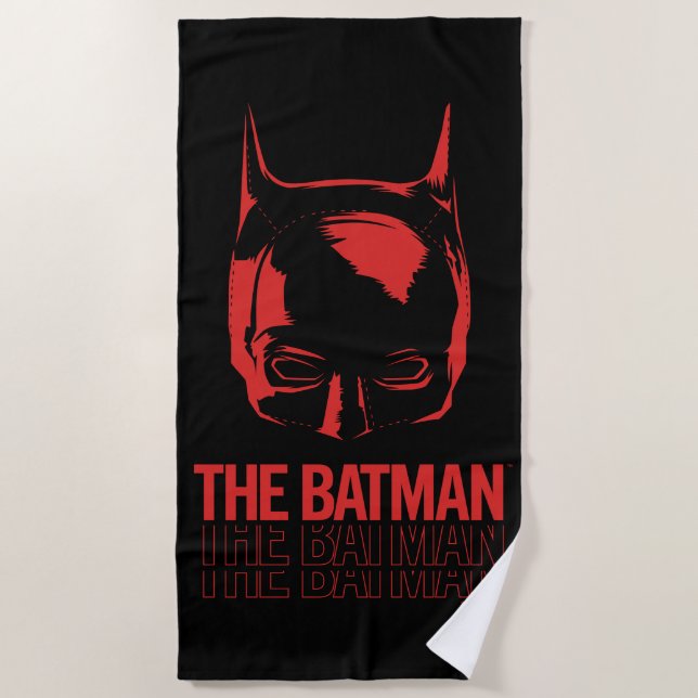Das Batman Cowl-Logo Strandtuch (Vorderseite)