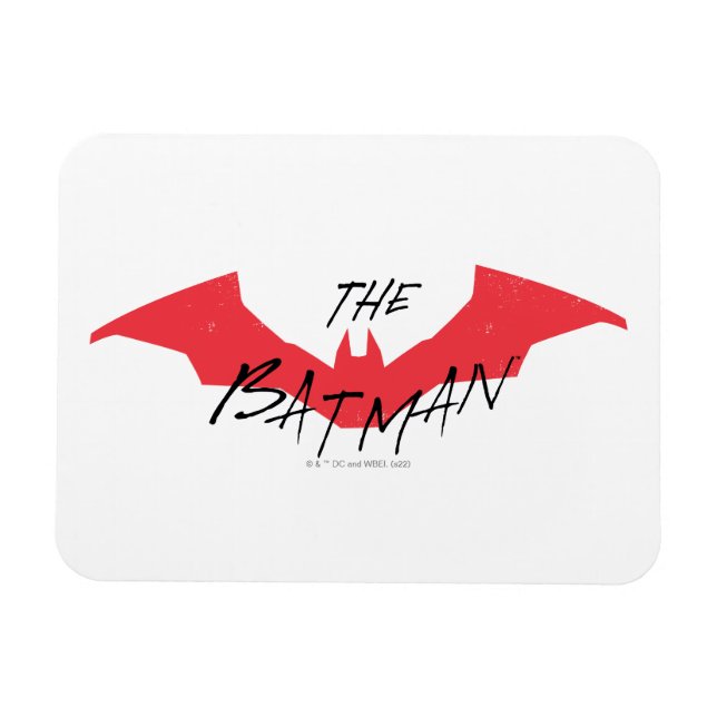 Das Batman-handgeschriebene Bat-Logo Magnet (Horizontal)
