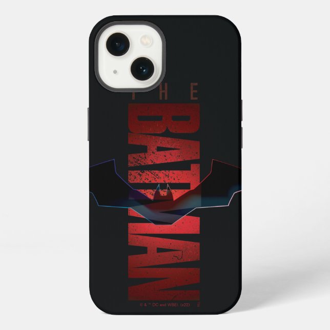 Das Batman-Vertikallogo iPhone Hülle (Rückseite)