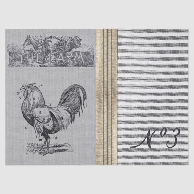 Das Bauernhof-tickende Seidenpapier (Vorderseite)