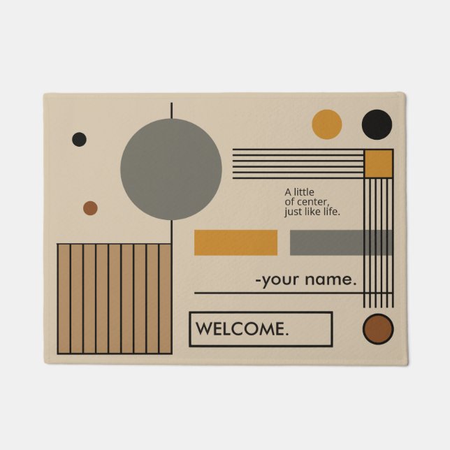 Das Bauhaus lädt zur Perfektion für Intellektuelle Fußmatte (Vorderseite)