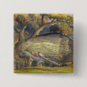 Das Bauholz Wain, c.1833-34 (w/c u. Gouache auf Button