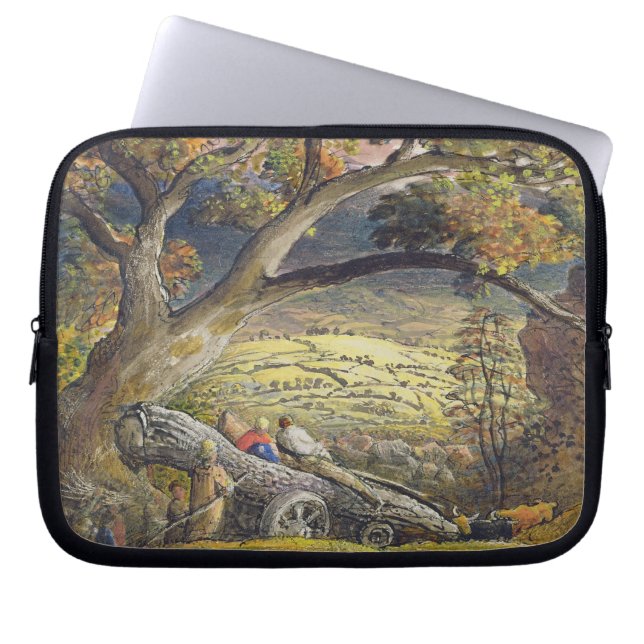 Das Bauholz Wain, c.1833-34 (w/c u. Gouache auf Laptopschutzhülle (Vorderseite)