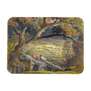 Das Bauholz Wain, c.1833-34 (w/c u. Gouache auf Magnet