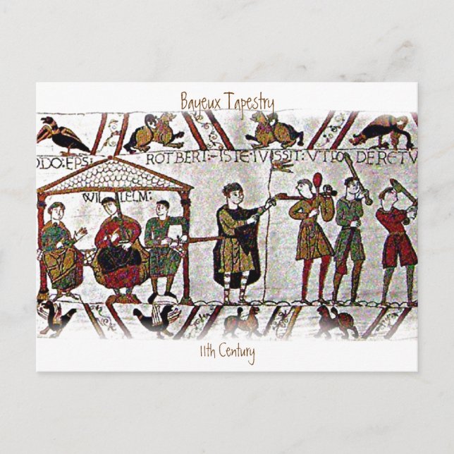 Das Bayeux-Tapestry a3 Postkarte (Vorderseite)