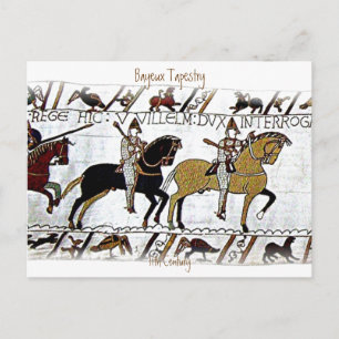 Das Bayeux Tapestry a4 Postkarte