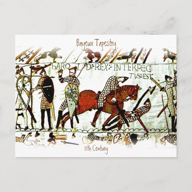 Das Bayeux Tapestry a5 Postkarte (Vorderseite)