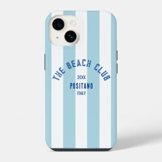 Das Beach Club Wappen Blue Cabana Strip iPhone 14 Hülle