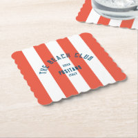 Das Beach Club Wappen Orange Red Cabana Strip