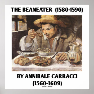 Das Beaneater (1580-1590) von Annibale Carracci Poster