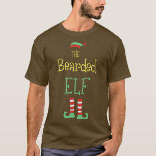 Das bearded Elf Weihnachtself-T-Shirt passt zur Fa T-Shirt