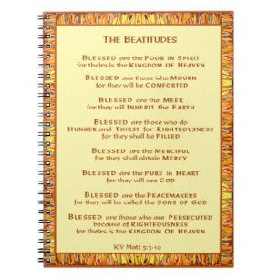 Das Beatitudes-Notebook Notizblock