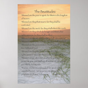 Das beatitudes-Plakat (vertikal) Poster