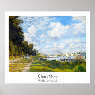 Das Becken in Argenteuil Claude Monet Poster