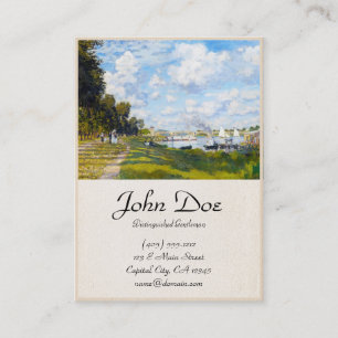 Das Becken in Argenteuil Claude Monet Visitenkarte