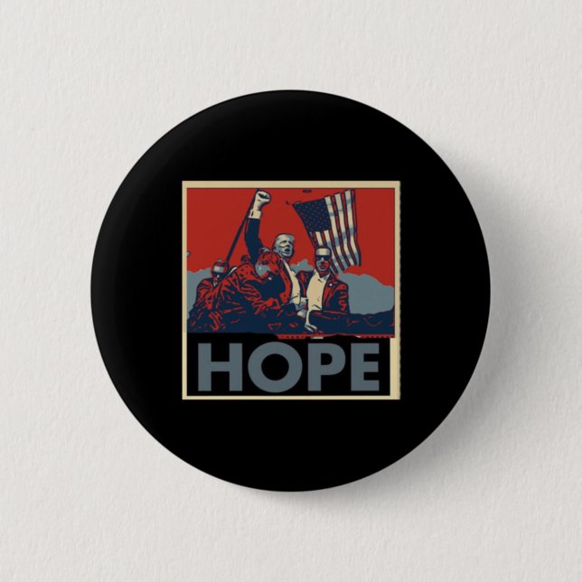 Das bedeutet Hoffnung für Amerika. Wir werden Amer Button (Vorderseite)