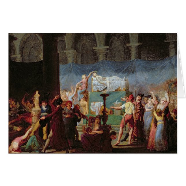 Das Begräbnis von Marat in der alten Kirche (Vorderseite (Horizontal))