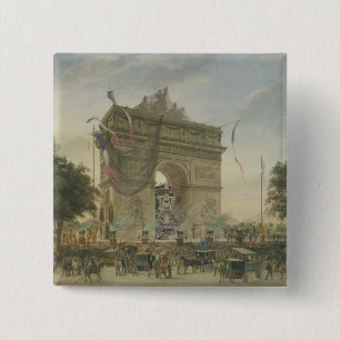 Das Begräbnis von Victor Hugo 1885 Button