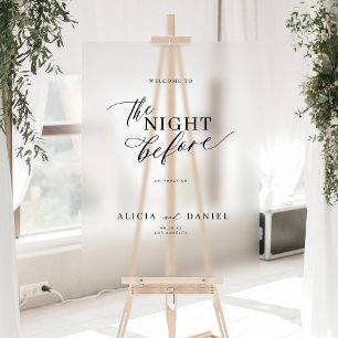 Das Begrüßungszeichen der Nacht vor der Probe Acrylschild