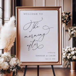 Das Begrüßungszeichen nach der Hochzeit Poster