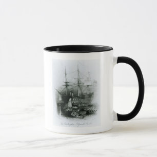 Das Bellerophon an Plymouth-Ton Tasse