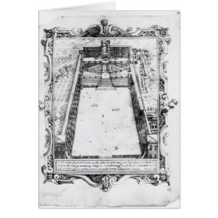 Das belvedere-Gericht in Vatikan Rom, 1581