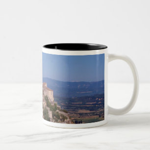 Das Bergdorf Gordes Zweifarbige Tasse