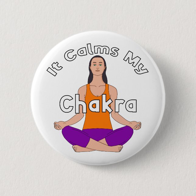 Das beruhigt mein Chakra Button (Vorderseite)
