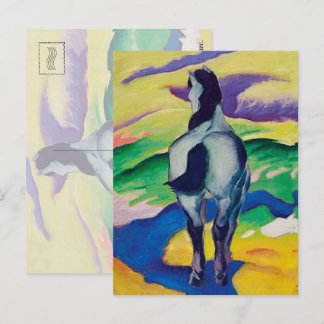 Das berühmte blaue Pferd II von Franz Marc Postkarte