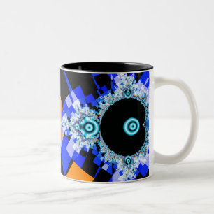 Das berühmte Full Mandelbrot Set Zweifarbige Tasse