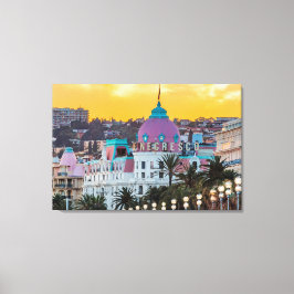 Das berühmte Luxushotel Negresco in Nizza Leinwanddruck