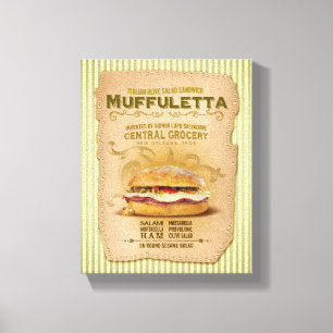 Das berühmte Muffuletta Sandwich Leinwanddruck