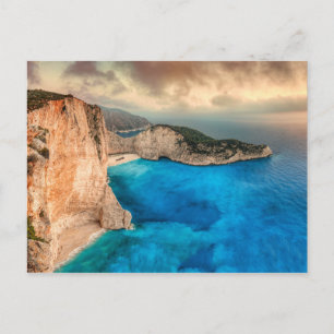 Das berühmte Navagio (Schiffswrack) auf der Insel  Postkarte