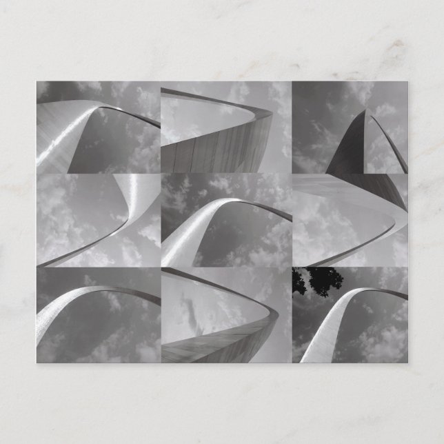 Das berühmte Tor zum West St. Louis Arch Postkarte (Vorderseite)