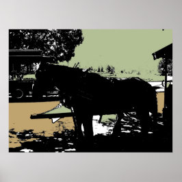 Das berühmte Trolleypferd des Stanley Park Poster