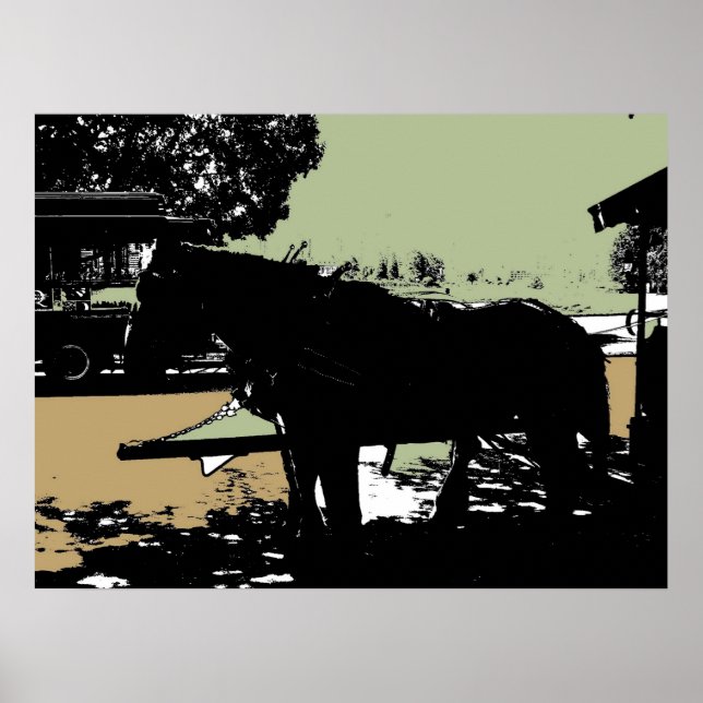 Das berühmte Trolleypferd des Stanley Park Poster (Vorne)