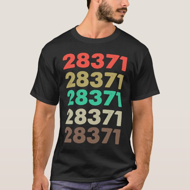 Das besagt 28371 Retro Zip-Code Zipcode 28371 T-Shirt (Vorderseite)