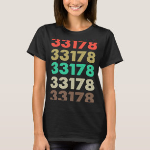 Das besagt 33178 Retro Zip-Code Zipcode 33178 T-Shirt