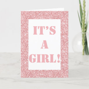 Das Besondere ist, dass es eine Girl-Karte ist Feiertagskarte