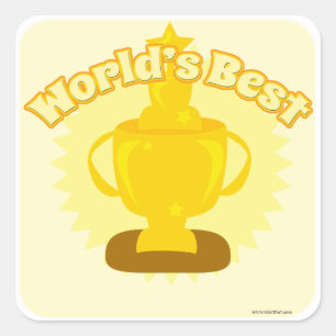 Das beste anpassbare Design der Welt! Quadratischer Aufkleber