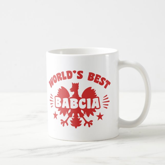 Das beste Babcia der Welt Kaffeetasse (Rechts)
