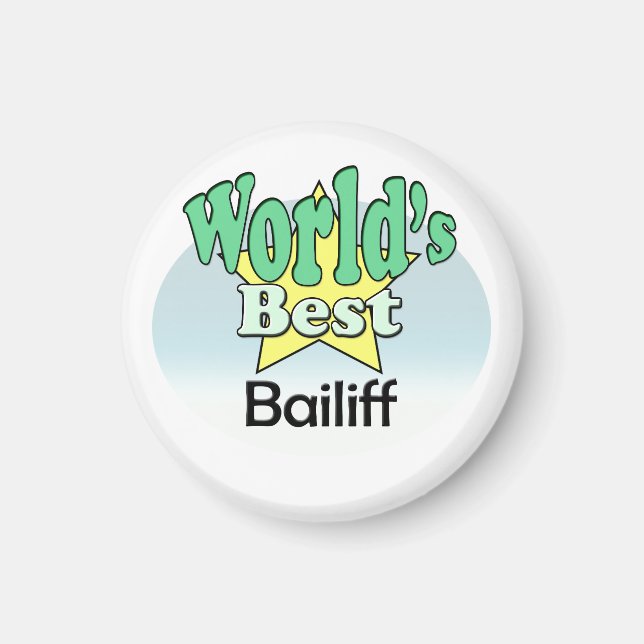 Das beste Bailiff der Welt Magnet (Vorne)