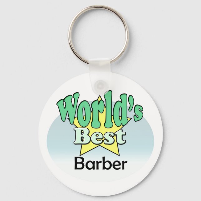 Das beste Barber der Welt Schlüsselanhänger (Vorderseite)
